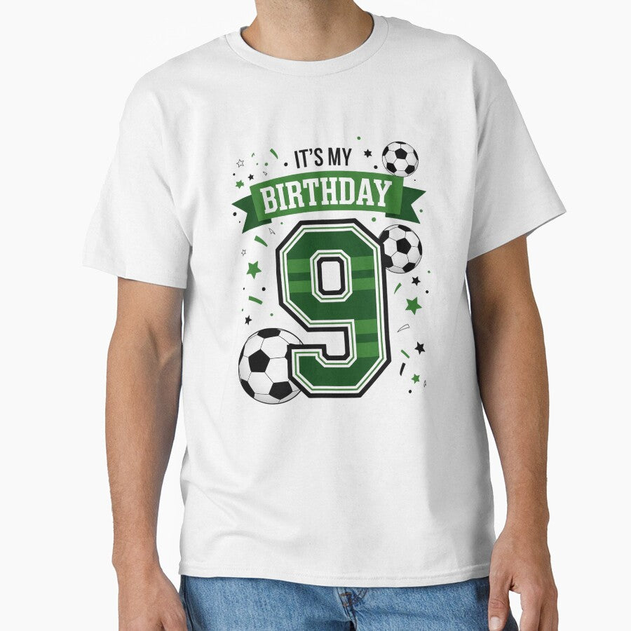 Birthday Boy 9 Soccer Its My 9th Birthday Boys Soccer by NeomiStoreSS