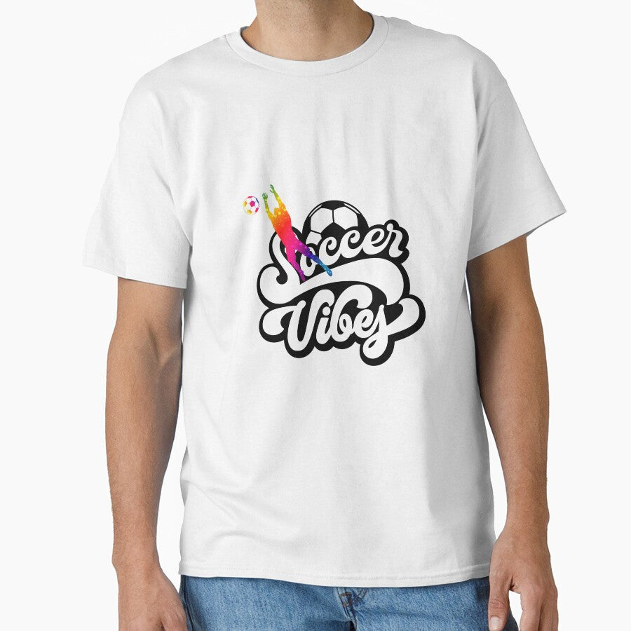 Soccer Vibes - Perfect Gift for Soccer Lovers | Cool Soccer Fan Apparel, T-Shirts, & Accessories for Game Day by PrintPixDesigns