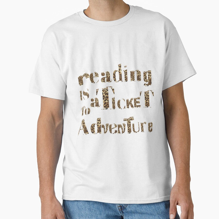 reading is a  ticket to adventure leopard pattern30 by EdgeOfAlliez