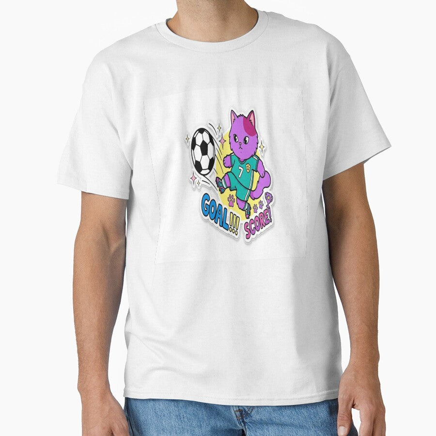 Cute Soccer Cat Goal by MochiMeteor