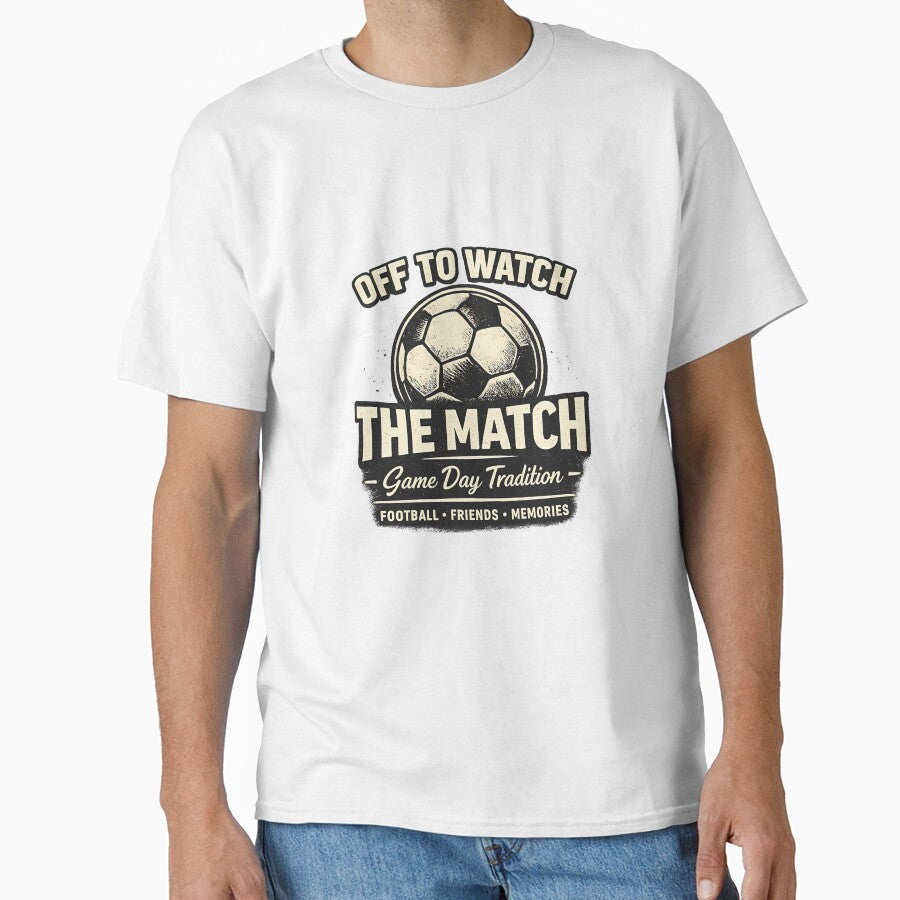 OFF TO WATCH THE MATCH, Vintage Aesthetic Sport Gift by OROSTATE