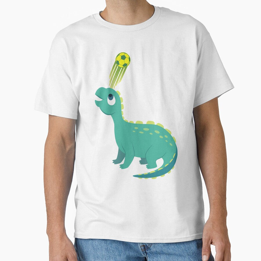 Different Types Of Dinosaurs,  Dinosaur with soccer ball. Soccer never stops,   Funny Dinosaur, by ColorCreation4u