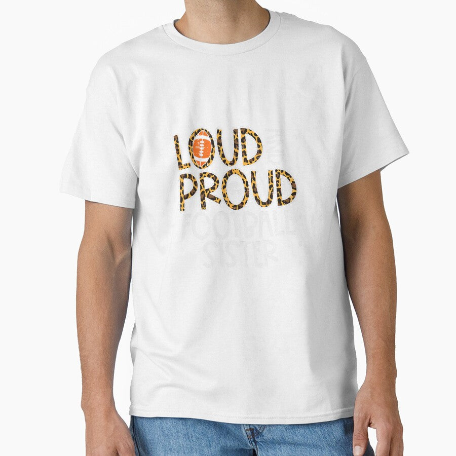 Leopard Proud American Football Sister Family Women by mainana78