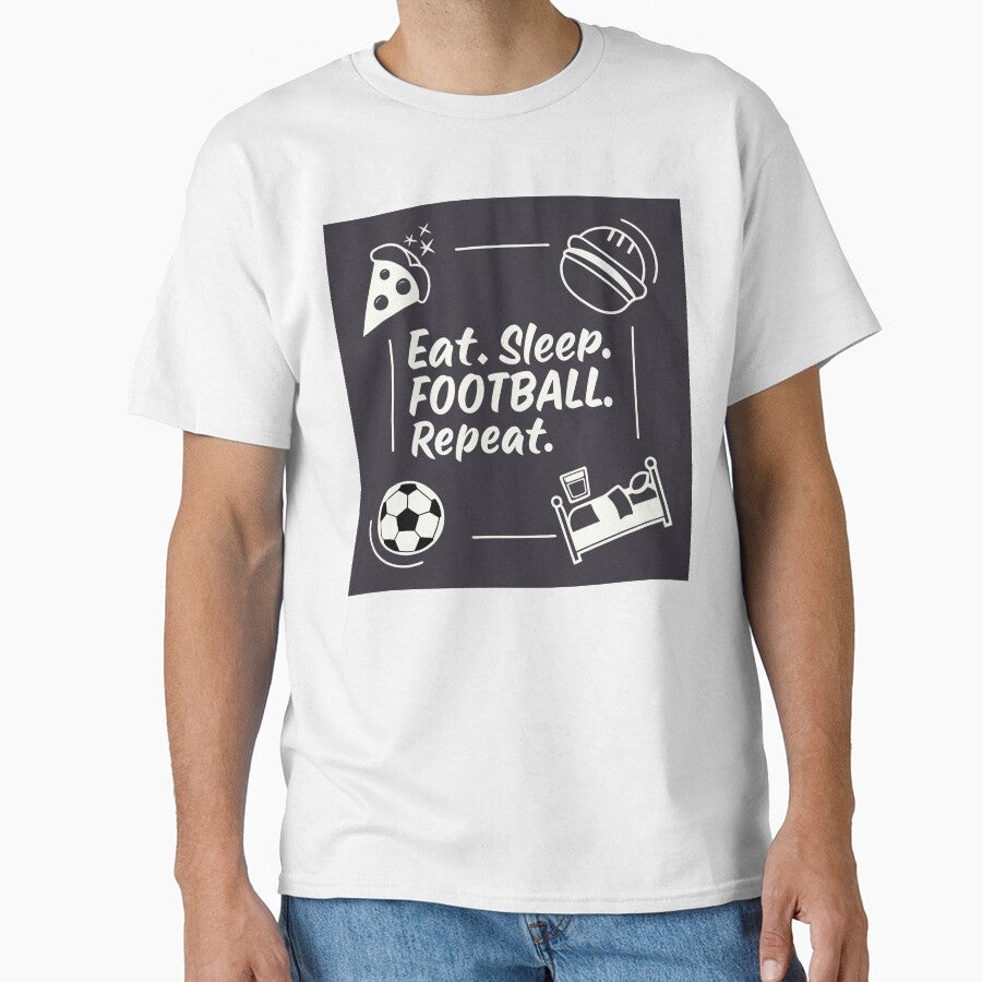 Eat. Sleep. Football. Repeat. – Minimal Football Quote Design by RAVisuals