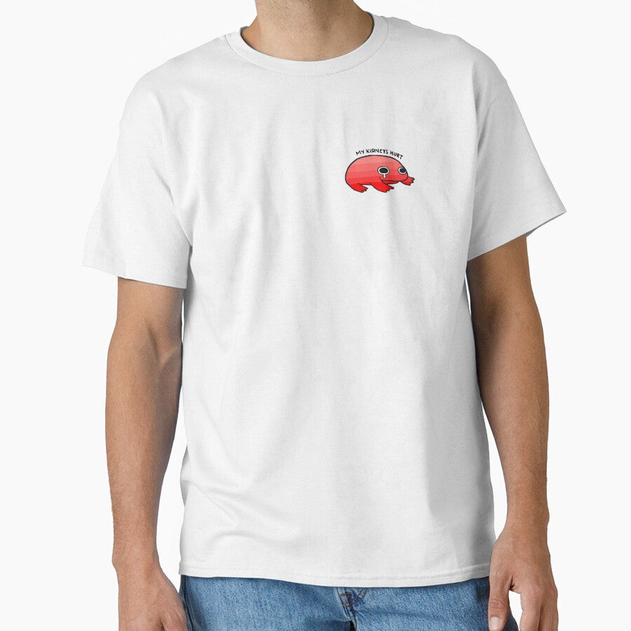 My Kidneys Hurt | Cute Crying Red Frog by iristocat