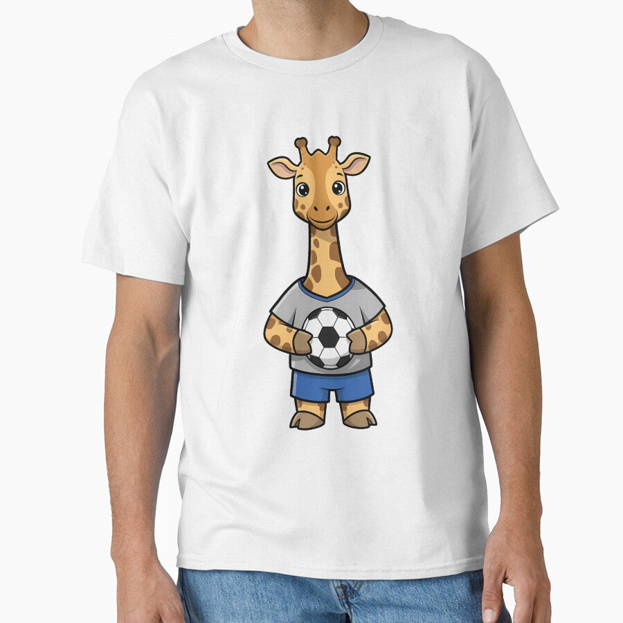 Giraffe Soccer Player Cartoon Animal by k3rstman1