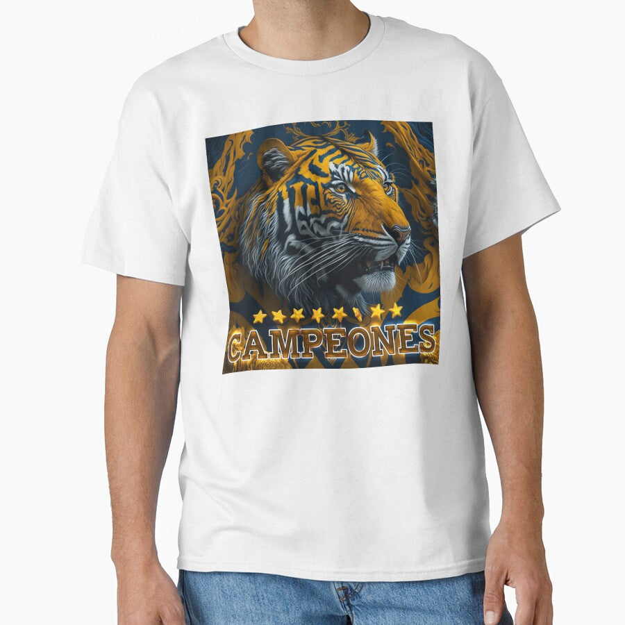 "The Triumphant Roar: Impressive Design of the Tigres de Monterrey UANL. Champions" by churrito