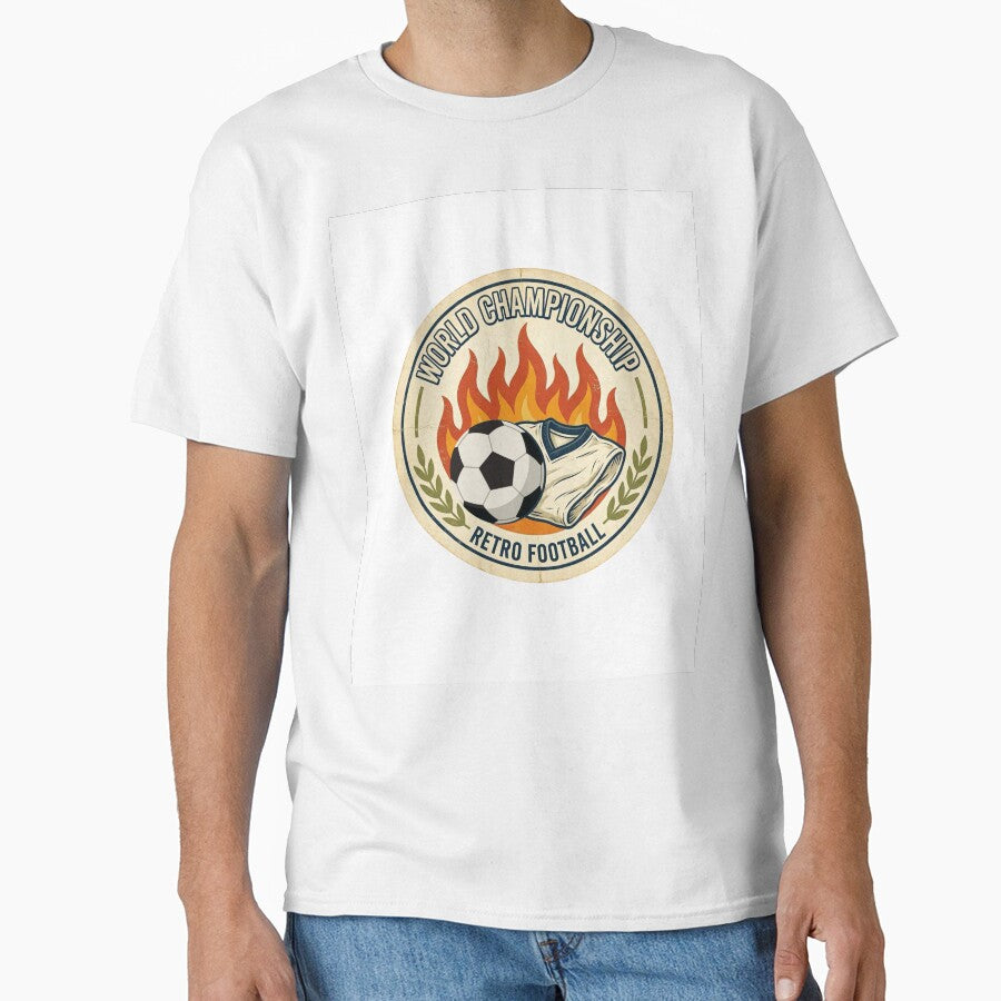 Retro Football Championship Badge Sticker | Vintage Soccer Emblem Design by Pandey14