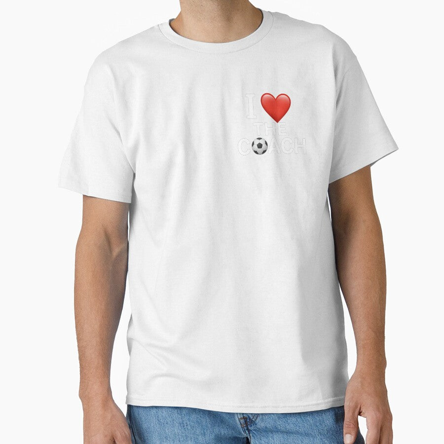 I HEART THE COACH (Soccer, White Letters) by SoftChaosCo.
