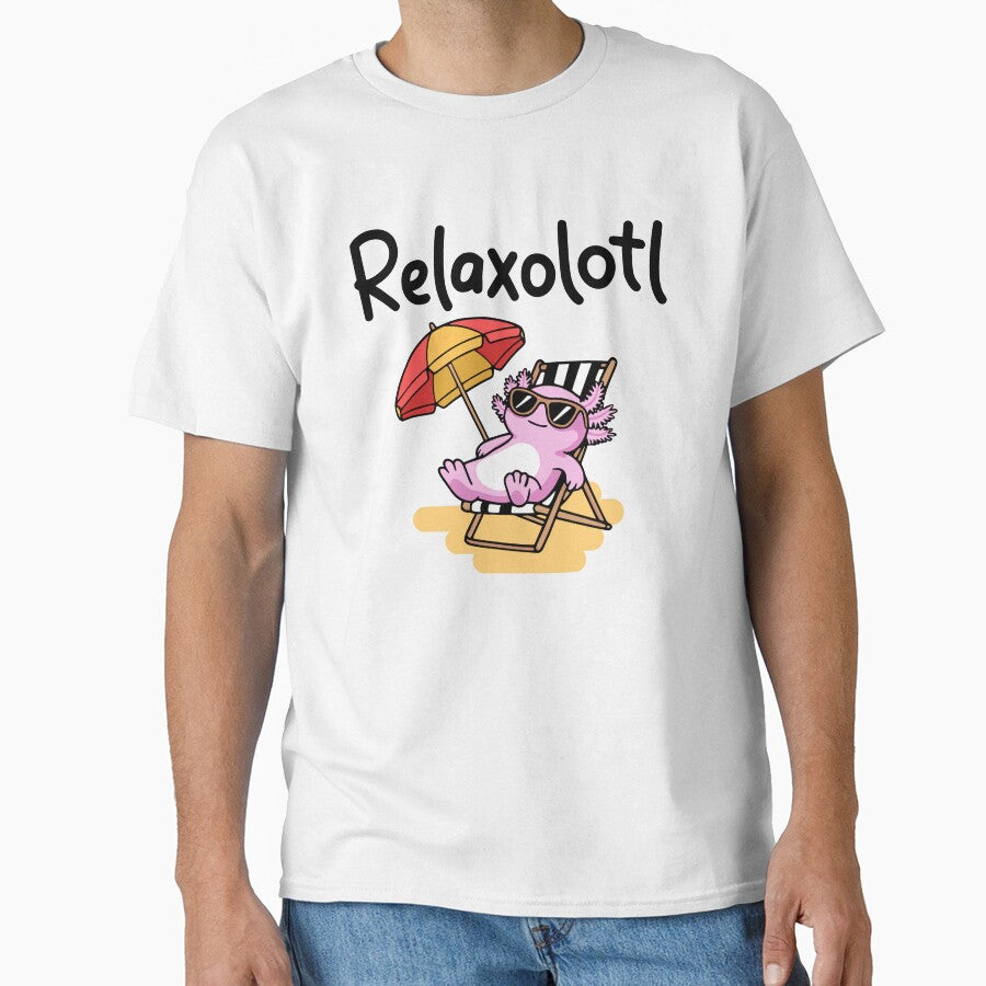 Relaxolotl! Cute Relaxing Axolotl Pun by PMCreative