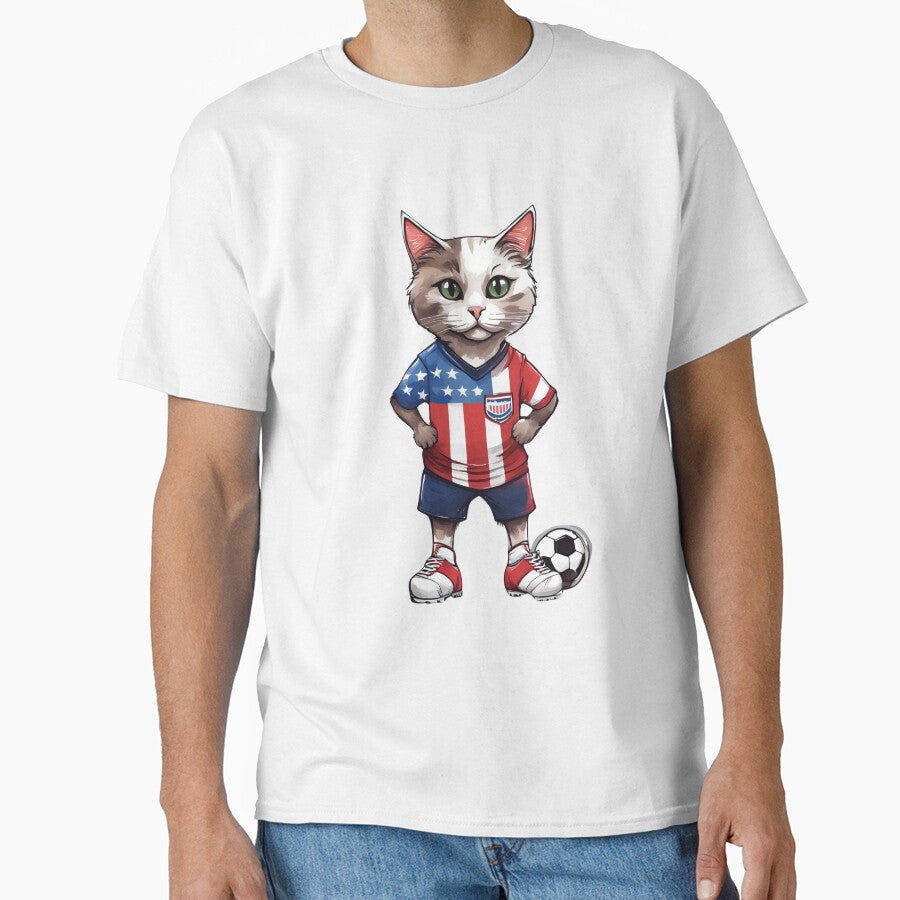 USA Sports Team: a Cat wearing colours of American Flag D13 by PerfectDay2Play