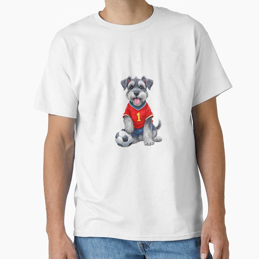 Schnauzer Soccer Art by Kedspicedesign