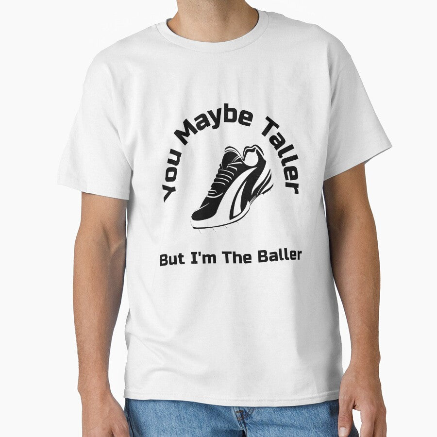 You Maybe Taller But I’m the Baller Soccer Women’s Girls Football Boot by WhackingTax