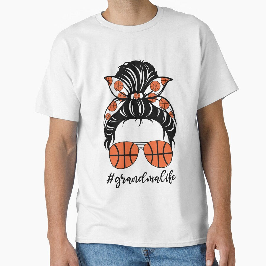 Basketball Grandma Life Messy Bun by clothesy7