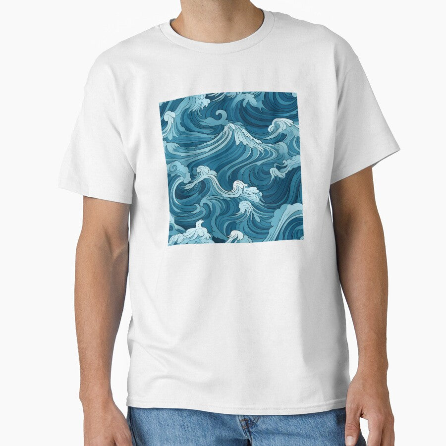 Ocean Waves Claymation Inspired Art #12 by CareToCanvas