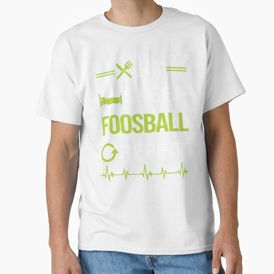 Funny Eat Sleep Repeat Foosball by HappyTshirt1239