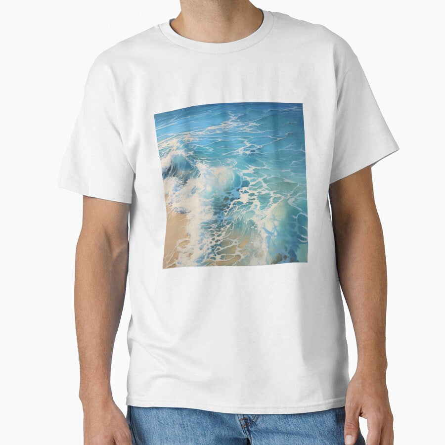 Blue ocean waves and sand by SunMoonMilk