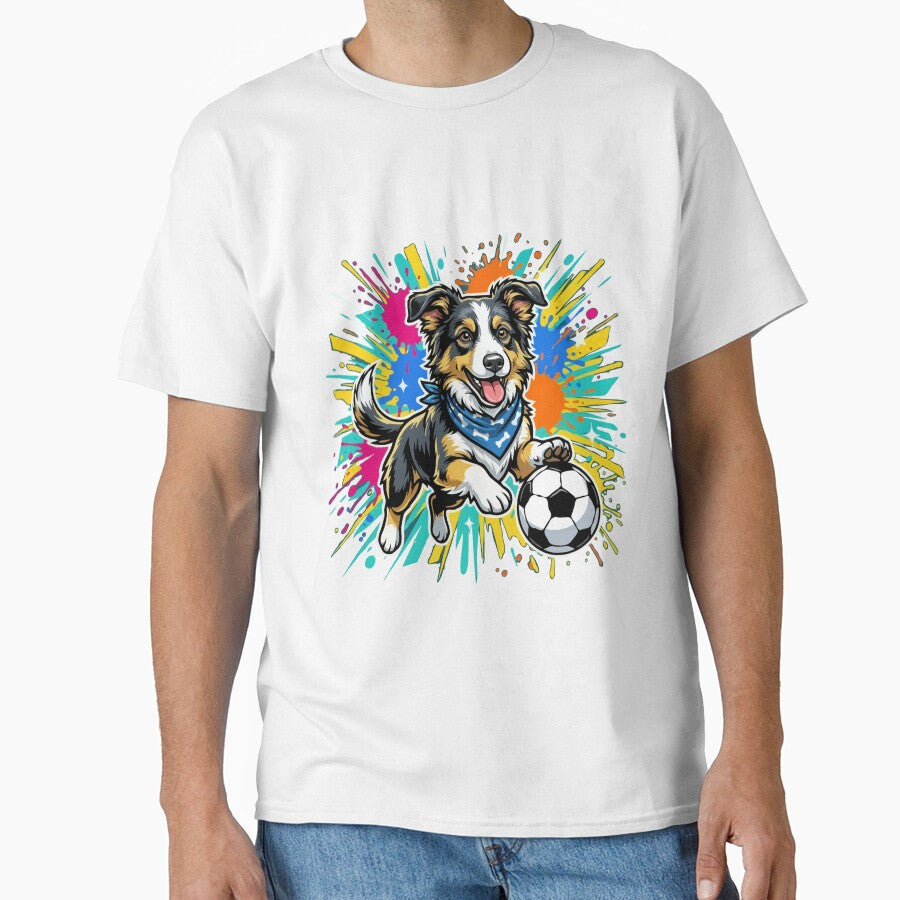 Border Collie Soccer Dog – Cute Football Puppy Gift for Dog Lovers by The Real Life Symphony