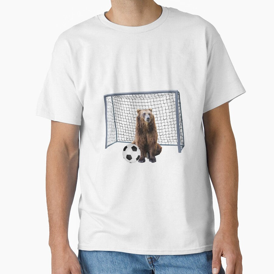 Brown Bear - Football soccer goal by Move-Art