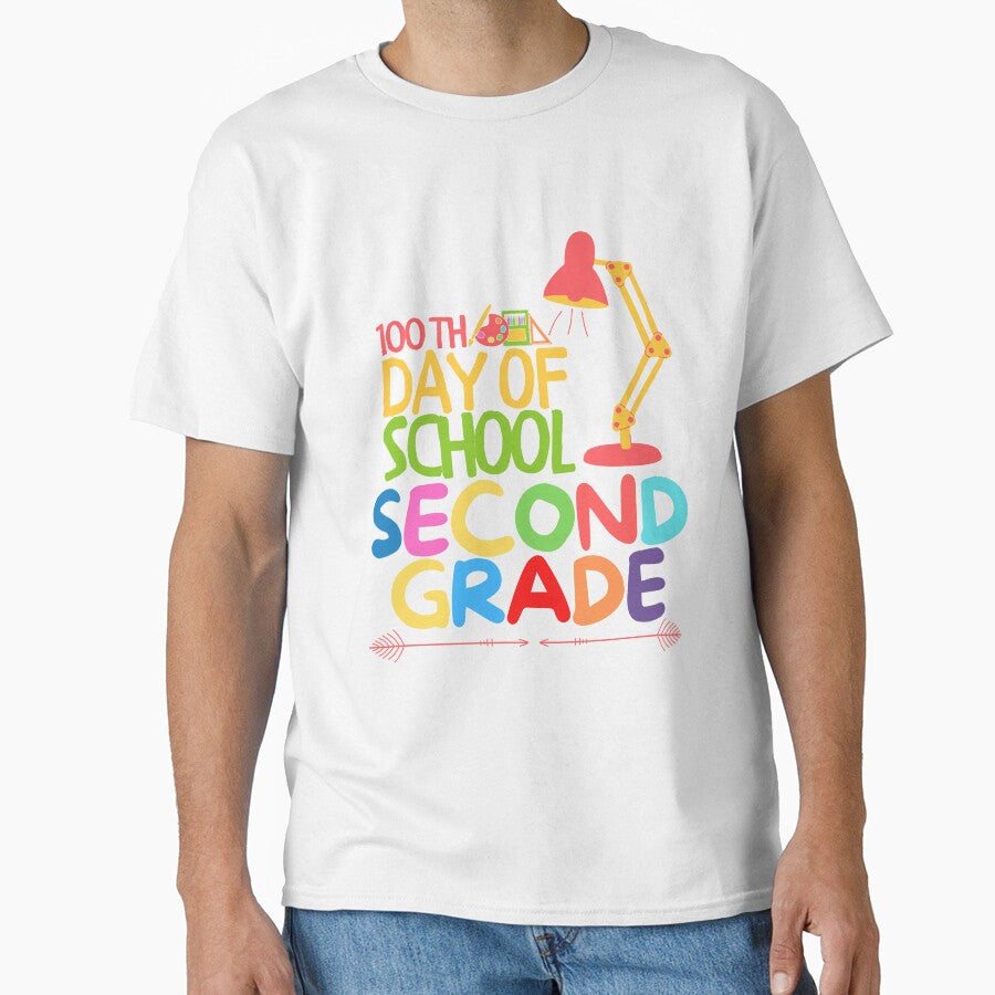 100th day of school Second grade , funny quote by Thecitiesstore