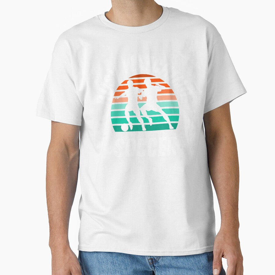 Busy Watching Soccer Dribbling Silhouette Novelty Gift by Marathon-Runner