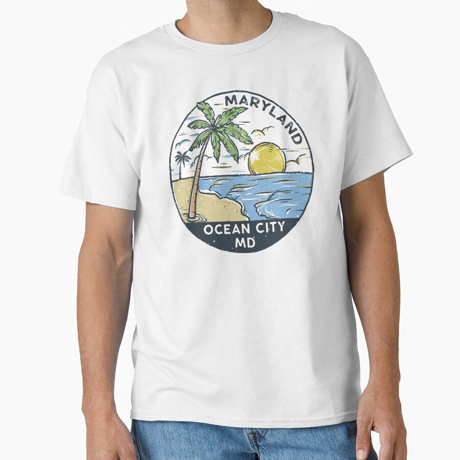 Ocean City Maryland Vintage by KrisSidDesigns