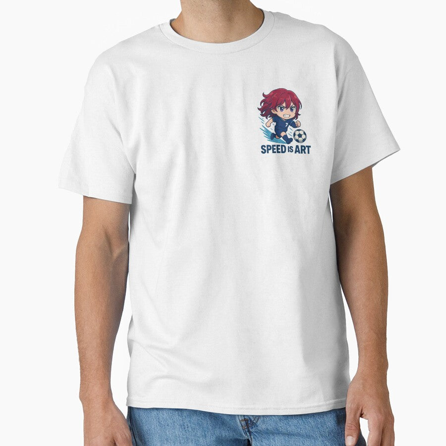 ⚡ Speed Is Art – Chibi Soccer Prodigy Sticker / Shirt / Poster by Lyan ID