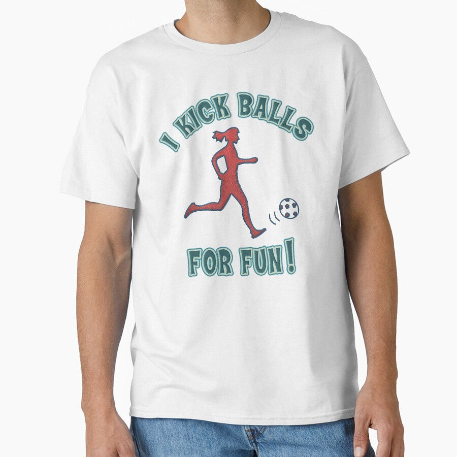 Women's Soccer I Kick Balls For Fun by SportsT-Shirts