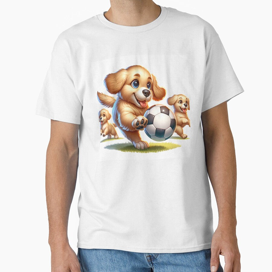 Puppies playing soccer gift for soccer fans by NeaftyFinds