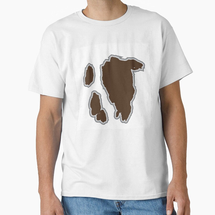 Big Brown Cow Pattern | White Cowhide Pattern by Cow-Print-Stuff
