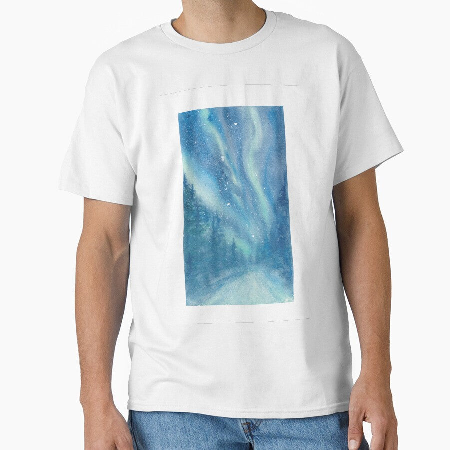 Romantic Perseid Shower in the Winter Forest at Night by artshop77