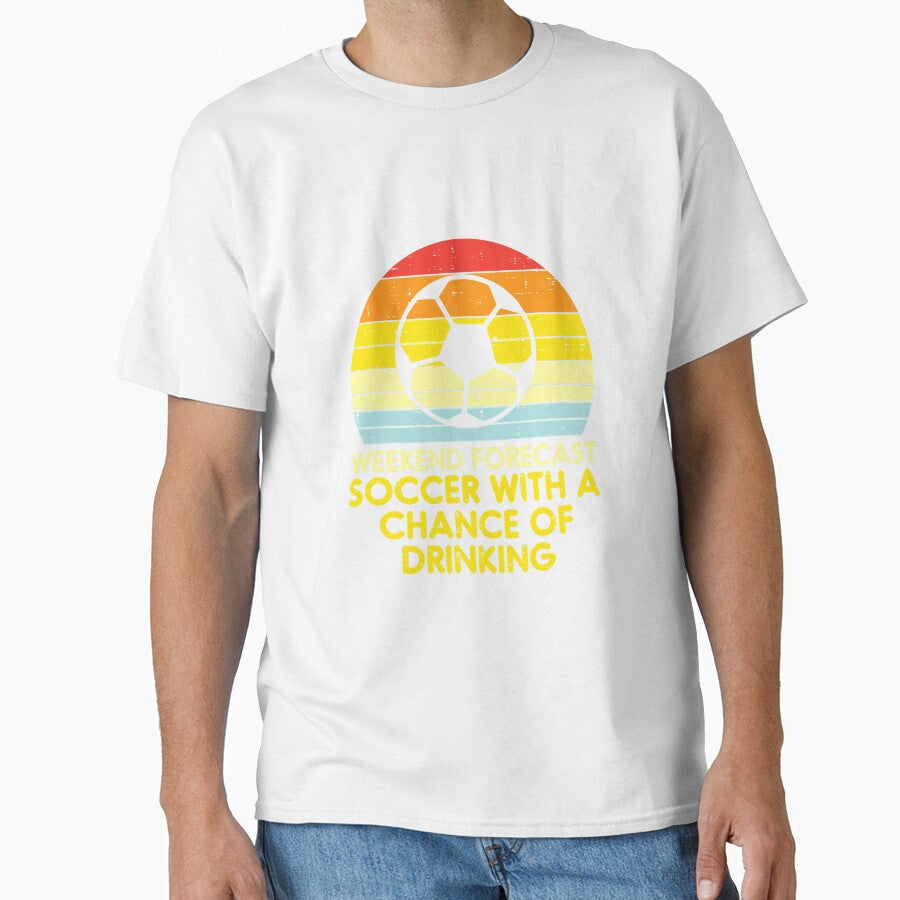 Weekend Forecast Soccer Drinking Retro by SkyCloudBlue