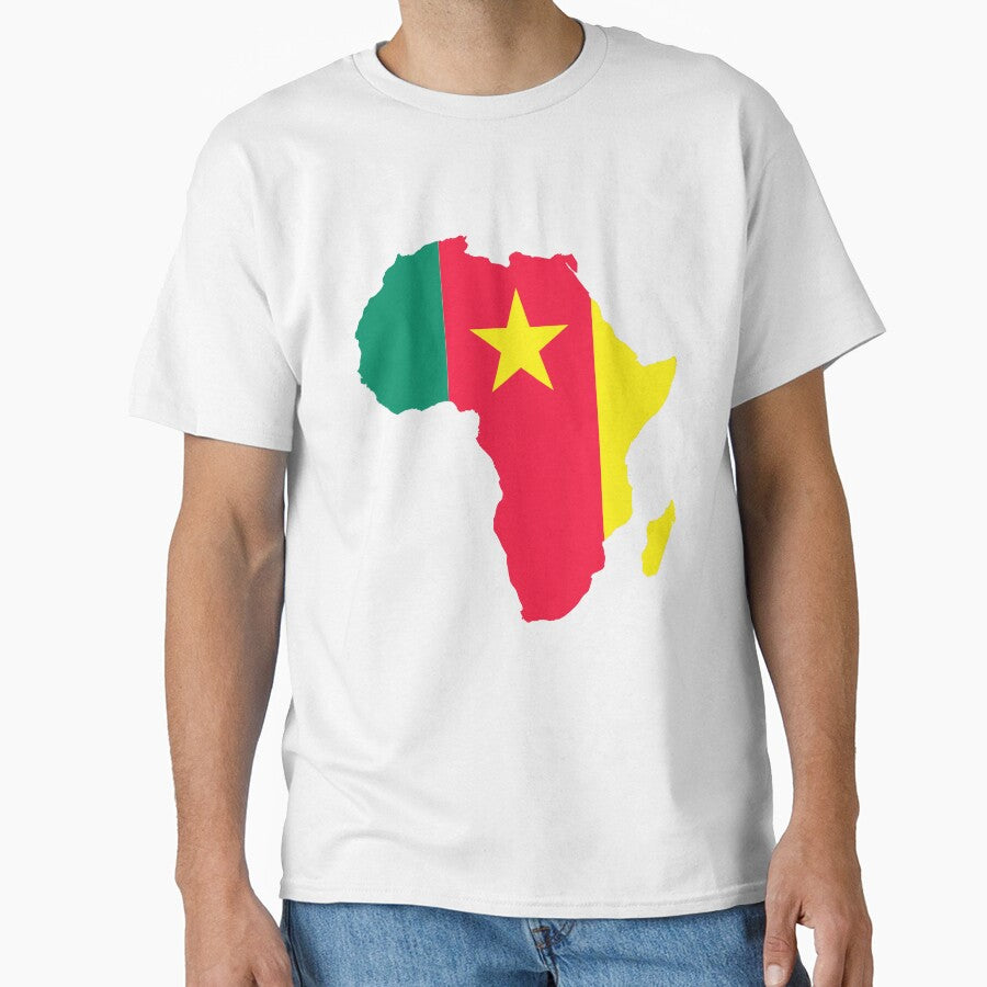 Cameroon Football Jersey Flag Africa Soccer Team Shirt by JackCurtis1991