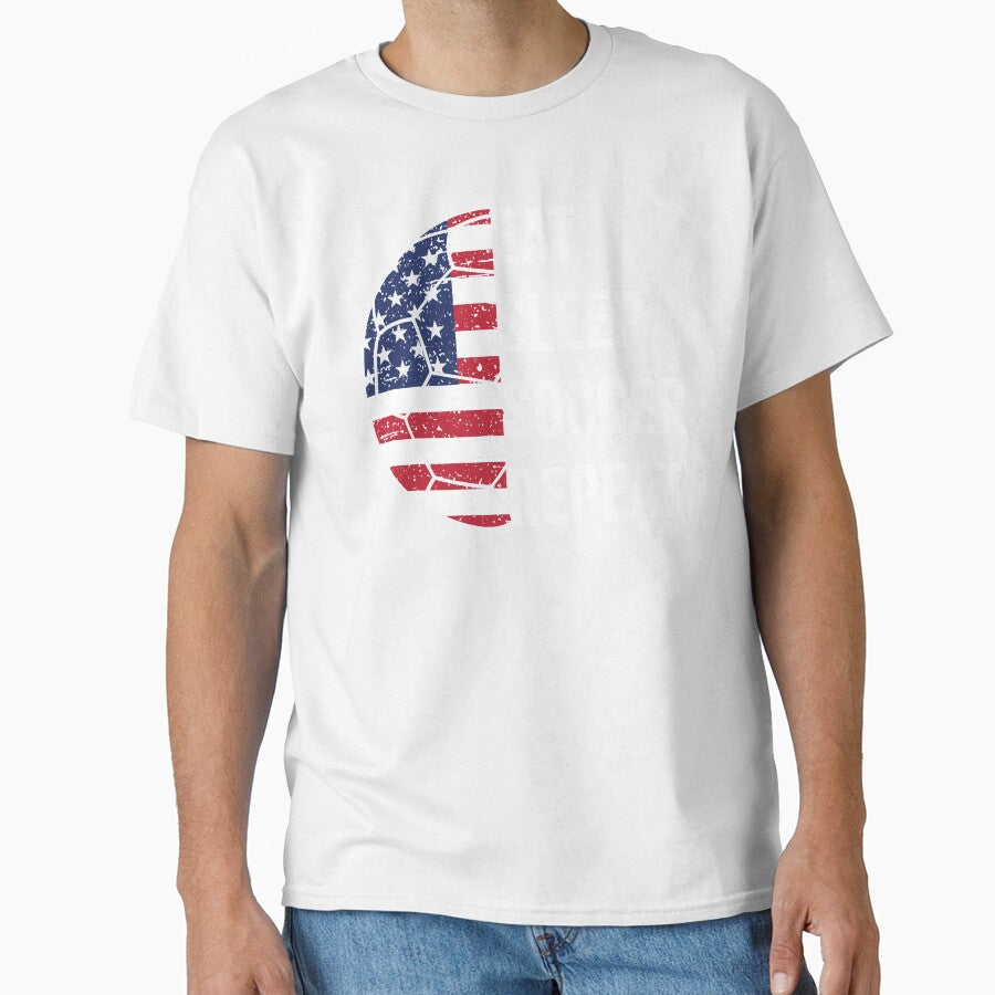 American Flag Ball EAT SLEEP SOCCER REPEAT, Born To Play Soccer Every Weekend and Every Day Like There's No Tomorrow by NADIASHOP86