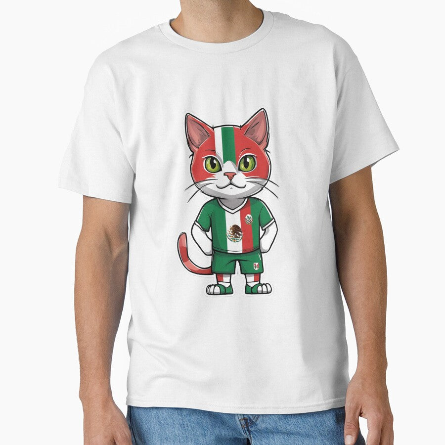 MEXICO Sports Team: a Cat wearing colours of Mexican Flag D27 by PerfectDay2Play