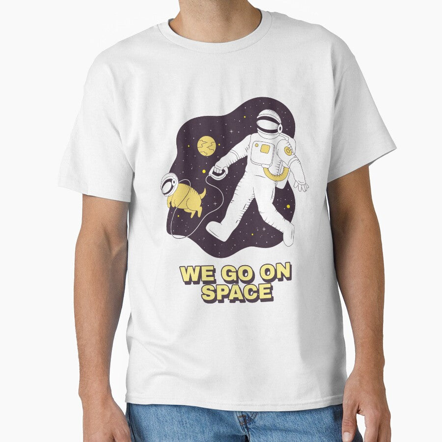 Astronaut Space Dog Walking by Blok45