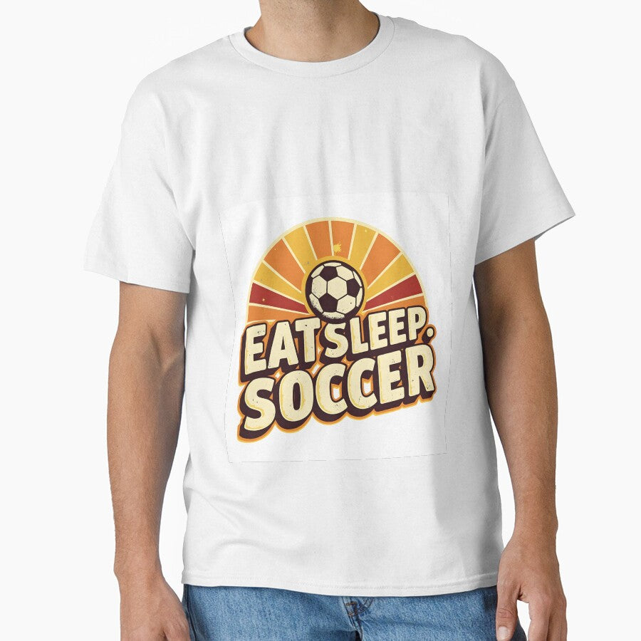 Born to Play Soccer Funny Football Lover Gift T-Shirt by MilaPrintify