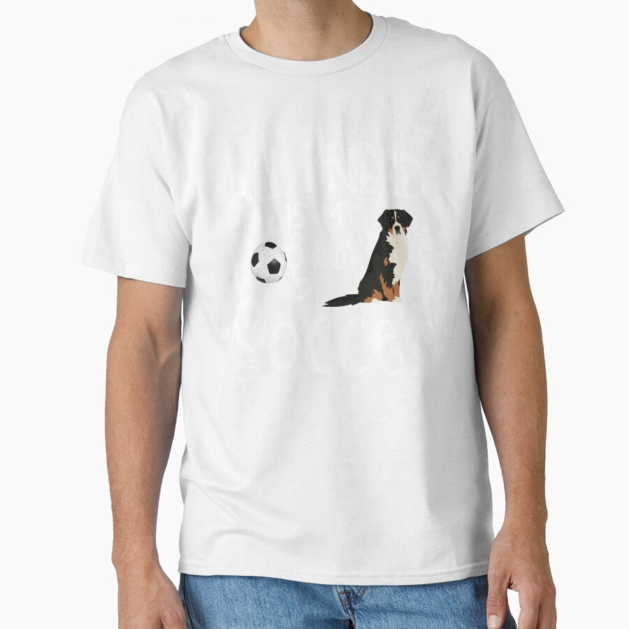 Bernese Mountain Dog Gift Soccer Player All I Need Is My Dog And Soccer by tncgifts