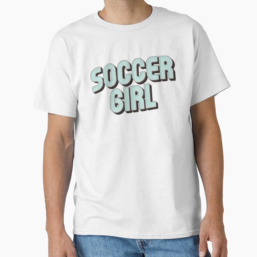 WOSO Soccer Girl - womens soccer (retro text) by Numero14