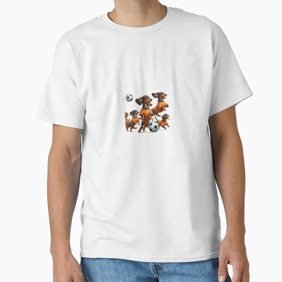 Dachsunds love football too! Soccer and Dog Lovers - Wolverhampton Wolves - Any dog, any colour by Humour House Designs