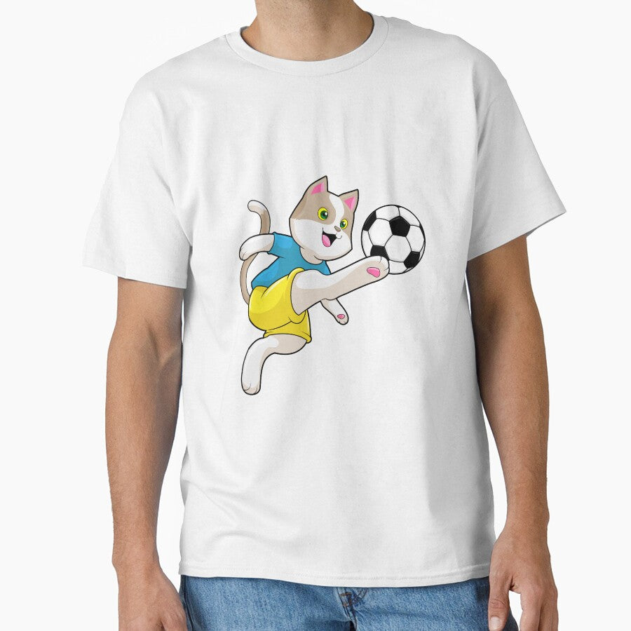 Cat as Soccer player with Soccer ball by Snabdesign84