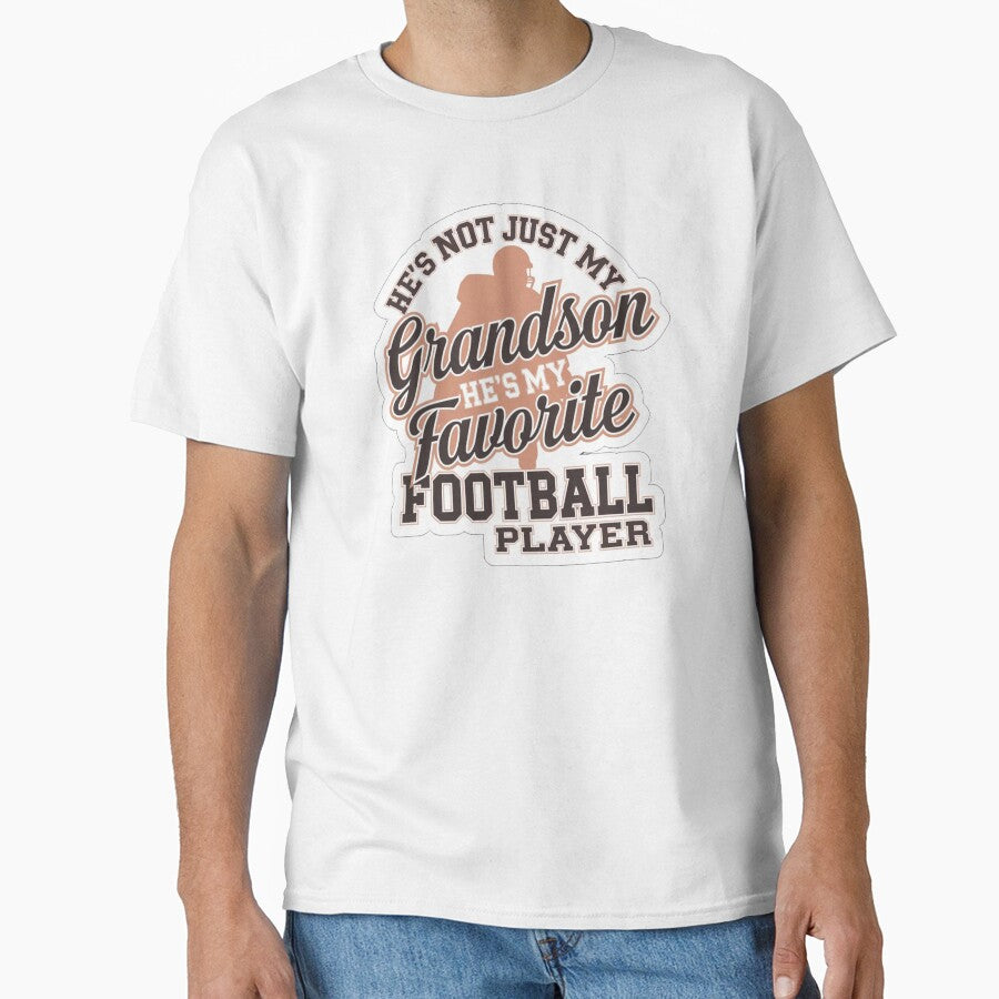 Funny He`s Not Just My Grandson He`s My Favorite Football Player by Redgiant87x