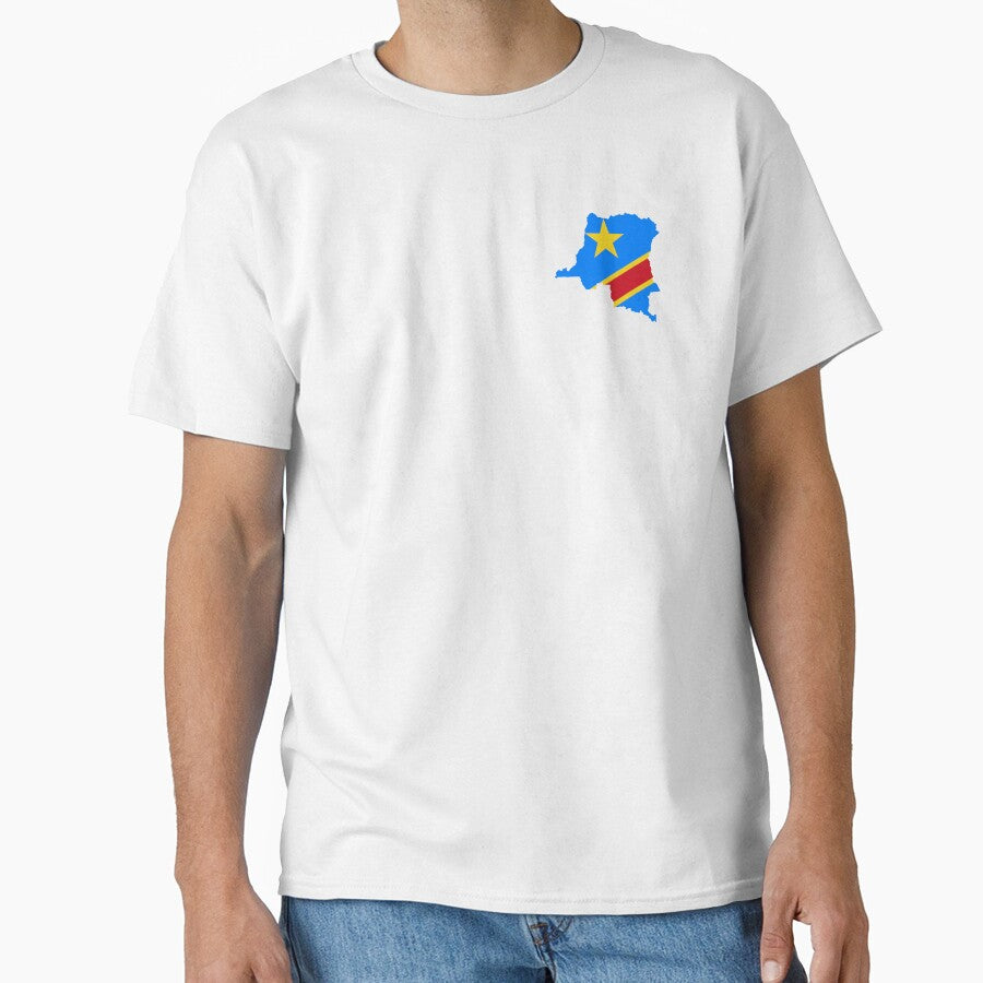 Flag map of the Congo by feether-store