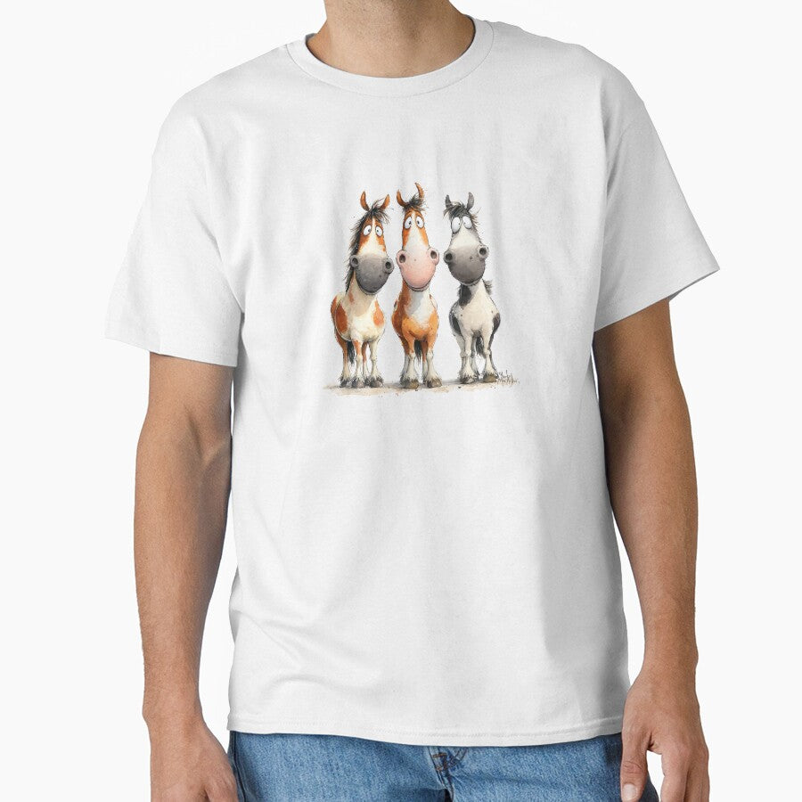 Cute Happy Horses ' The Trailblazers ' Designs BY SHiRLeY MacARTHuR by Shirley MacArthur Art