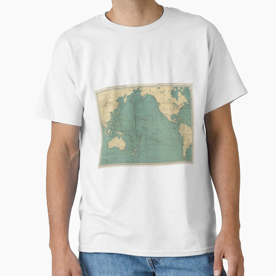 Vintage Map of the Pacific Ocean (1924) by BravuraMedia