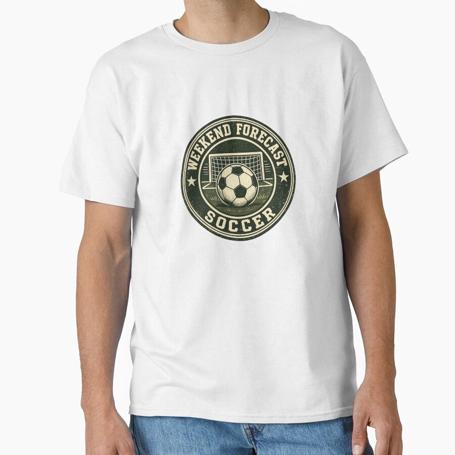 Weekend Forecast Soccer Vintage Badge by EastEndTownie
