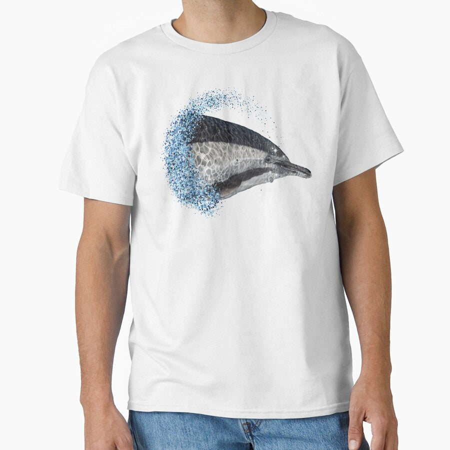 Swimming Dolphin with Glitter Wave by Wild DeZigns