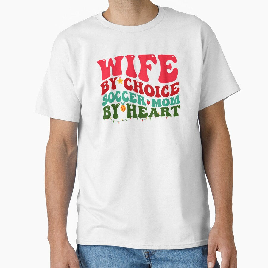 Wife Soccer Mom Christmas Xmas Mother Groovy by aymanehammi