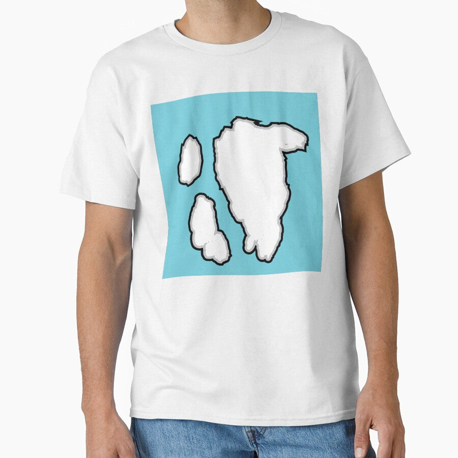 Big White Cow Pattern | Light Blue Cowhide Pattern by Cow-Print-Stuff
