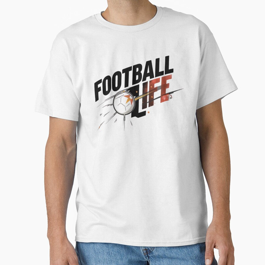 Football Is Life – Minimalist Modern Soccer Design by logocity63